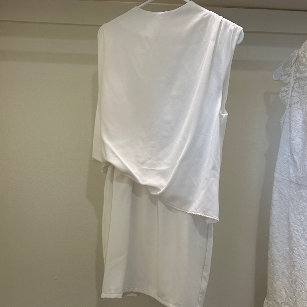 TCEC Asymmetrical White Dress